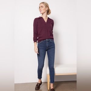 Faherty Women’s Jackson Polo Sweater Size XS